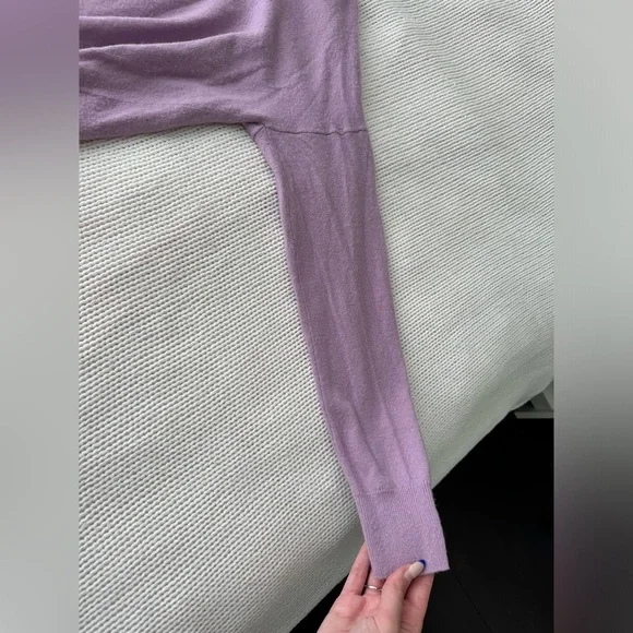 Madewell Lilac Mock Neck Sweater Size M - Picture 7 of 9